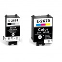 Tusze Epson WF100 WF-100W T2661 zamiennik C13T26614010 T2670 zamiennik C13T2670401